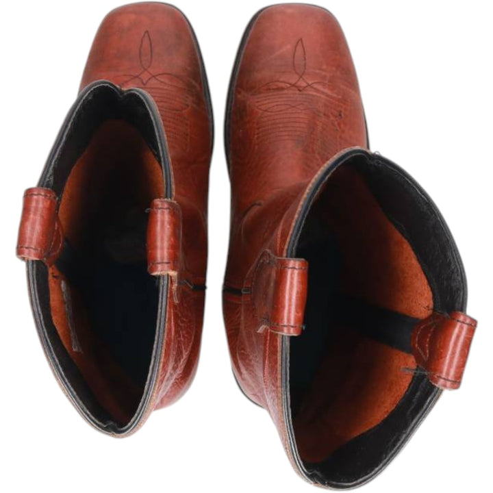 DOUBLE H COWBOY Western Boots, Made in USA, Size 7.5W Women's 23.0cm unclear red type reddish brown Vintage Second Hand