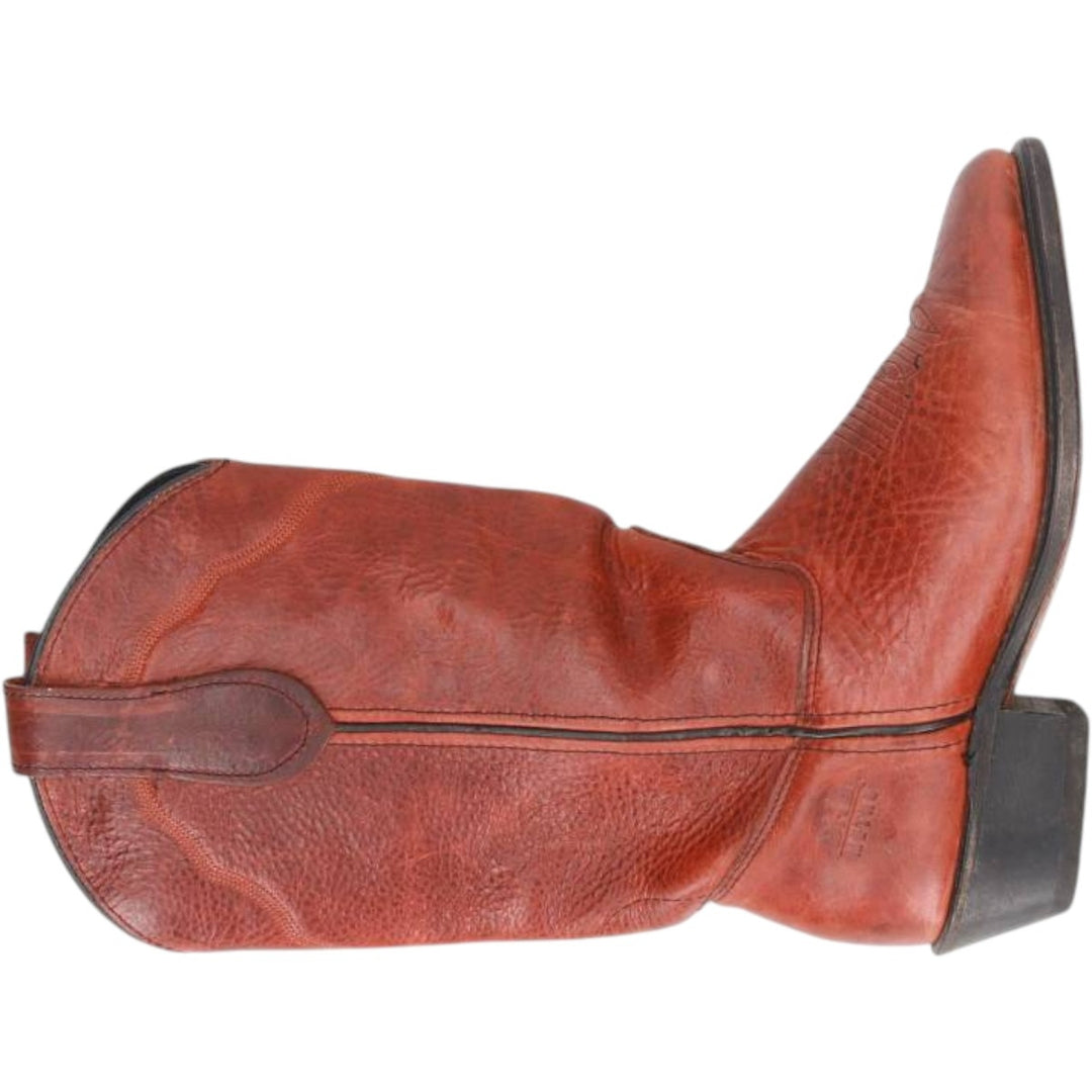 DOUBLE H COWBOY Western Boots, Made in USA, Size 7.5W Women's 23.0cm unclear red type reddish brown Vintage Second Hand