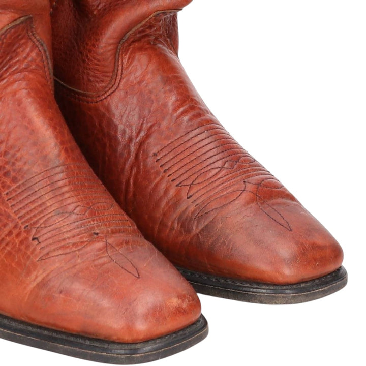 DOUBLE H COWBOY Western Boots, Made in USA, Size 7.5W Women's 23.0cm unclear red type reddish brown Vintage Second Hand