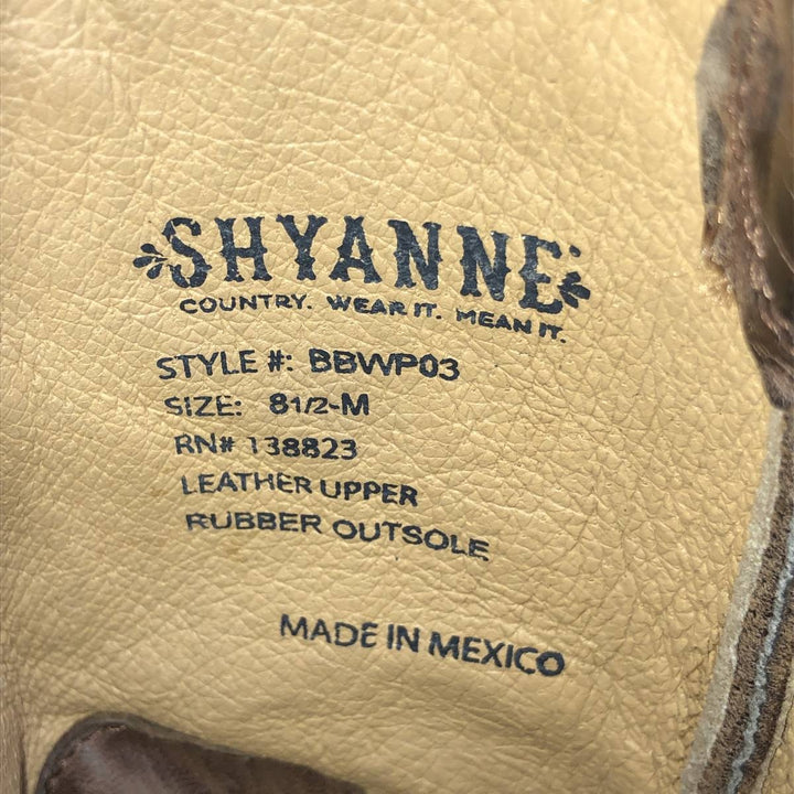 SHYANNE Western Boots 8 1/2-M Women's 25.5cm genuine leather brown type Vintage Second Hand