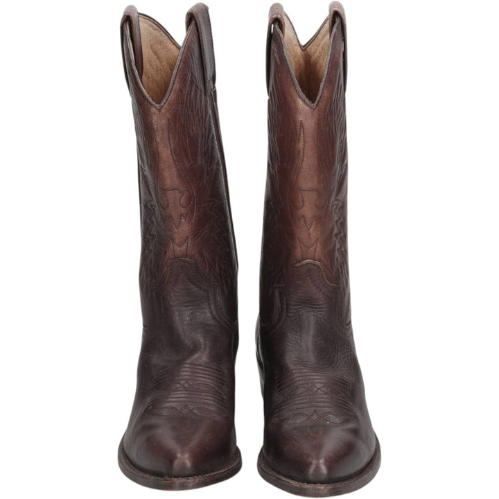 Platform Western Boots, Size 42 Men's 25.0cm unclear brown type Vintage Second Hand