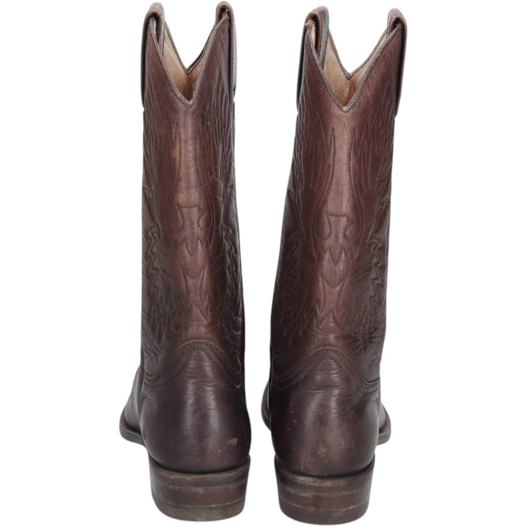 Platform Western Boots, Size 42 Men's 25.0cm unclear brown type Vintage Second Hand