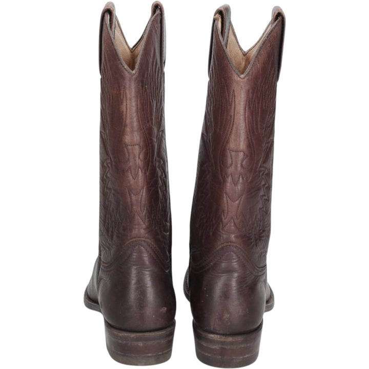 Platform Western Boots, Size 42 Men's 25.0cm unclear brown type Vintage Second Hand