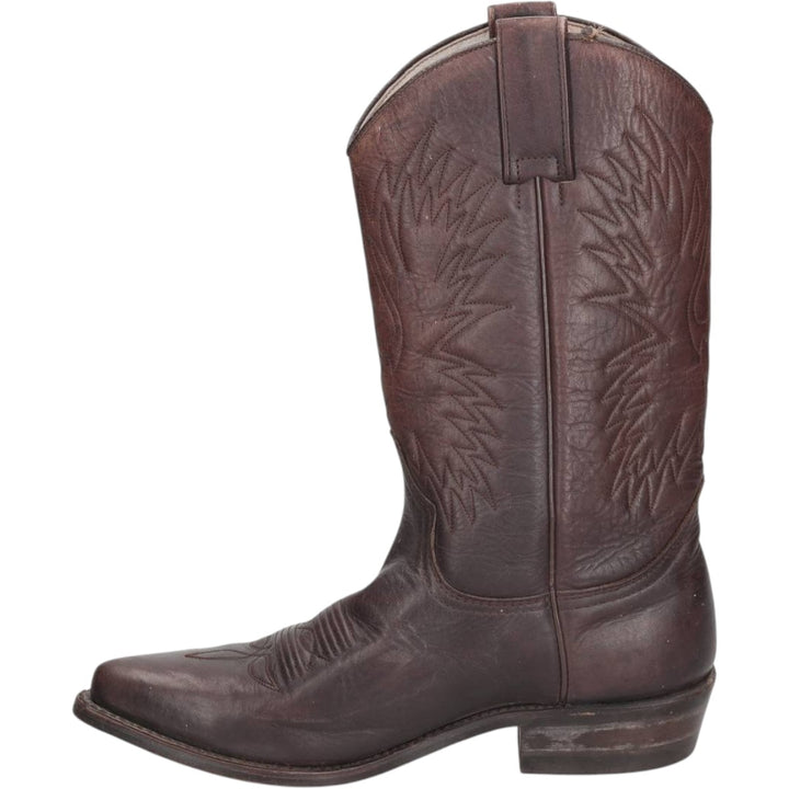 Platform Western Boots, Size 42 Men's 25.0cm unclear brown type Vintage Second Hand