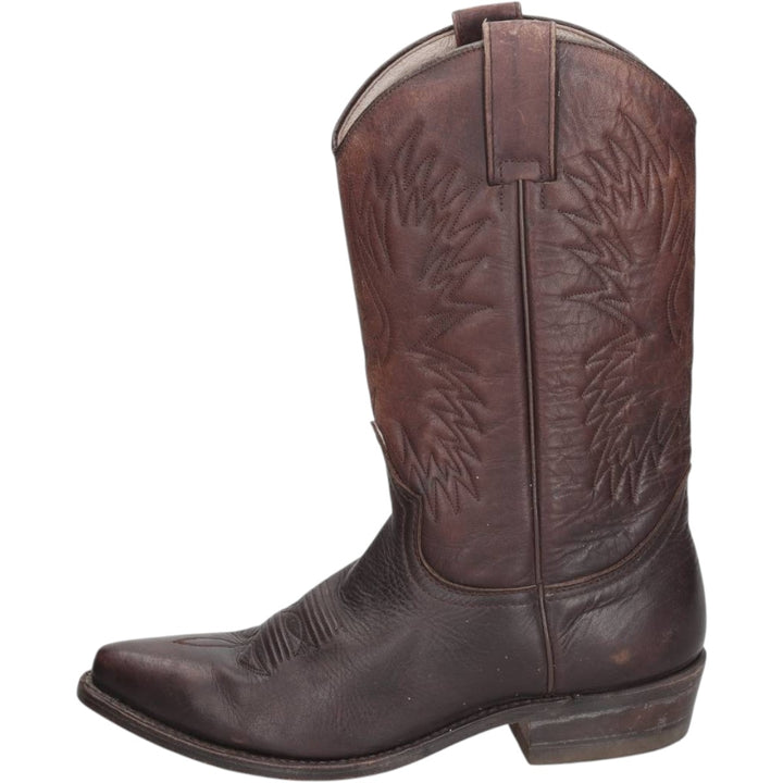 Platform Western Boots, Size 42 Men's 25.0cm unclear brown type Vintage Second Hand