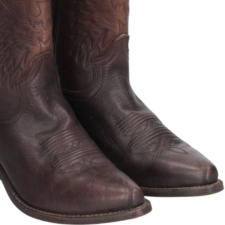 Platform Western Boots, Size 42 Men's 25.0cm unclear brown type Vintage Second Hand