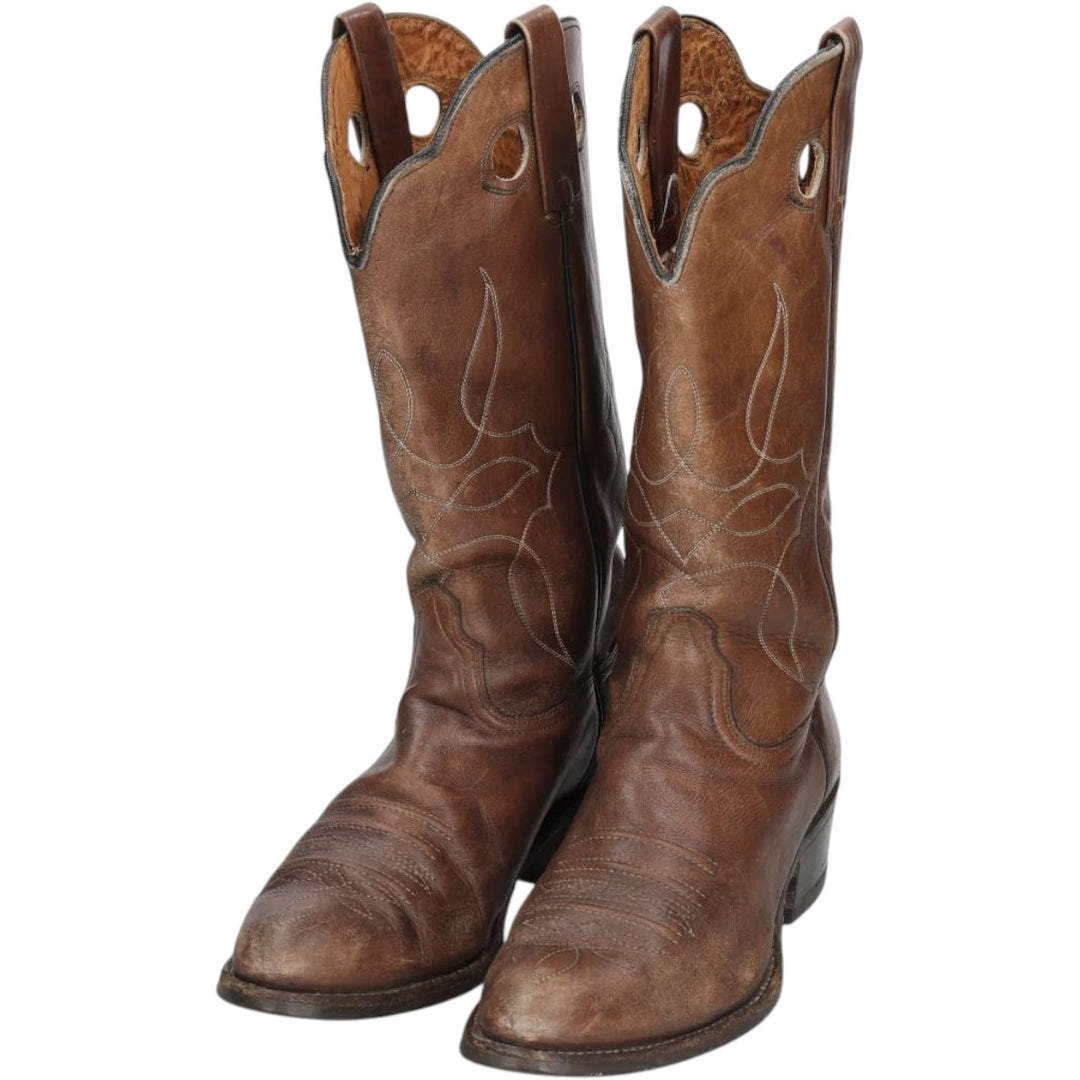 Platform Western Boots, Made in USA, Size 9 1/2 D Men's 26.0cm unclear brown type Vintage Second Hand