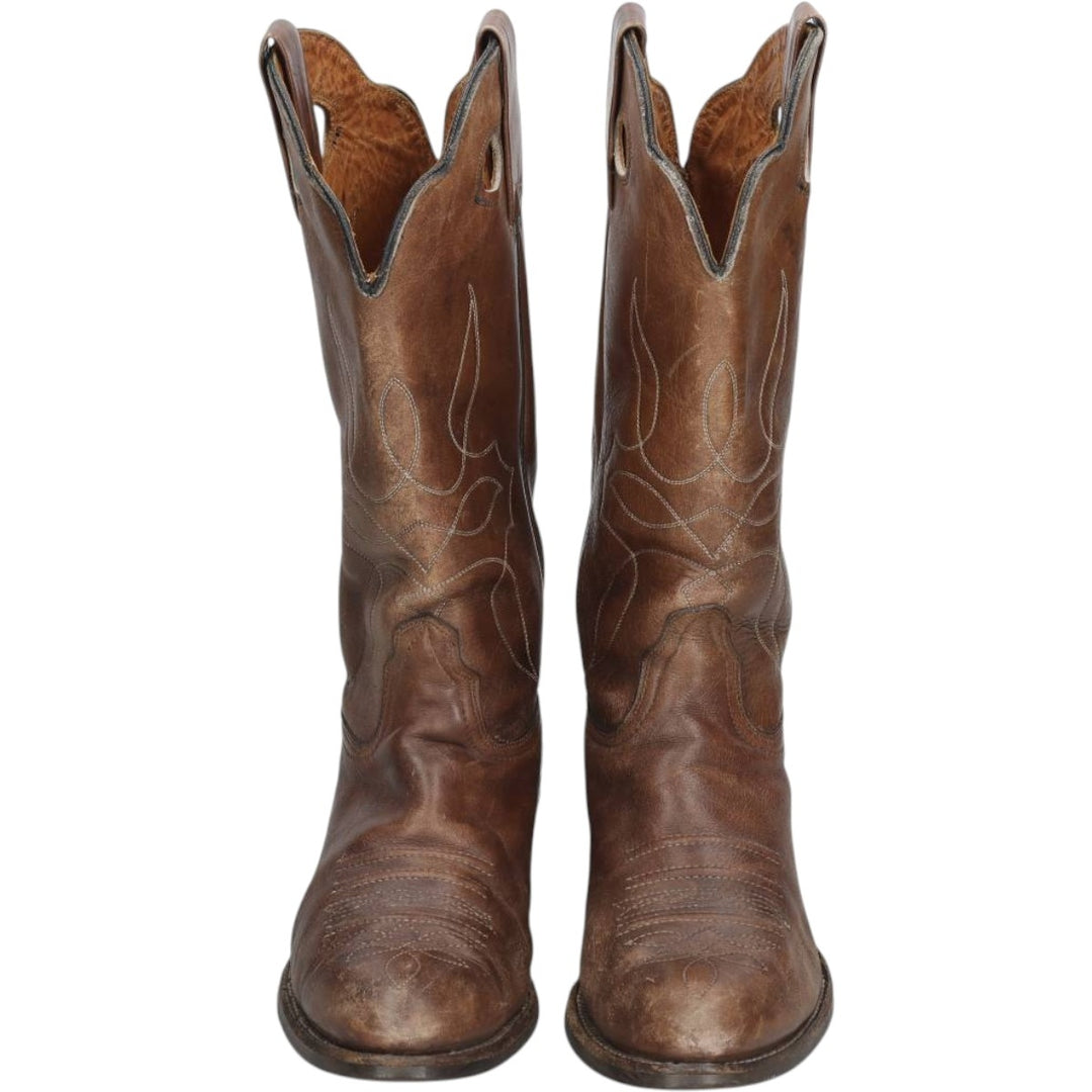 Platform Western Boots, Made in USA, Size 9 1/2 D Men's 26.0cm unclear brown type Vintage Second Hand
