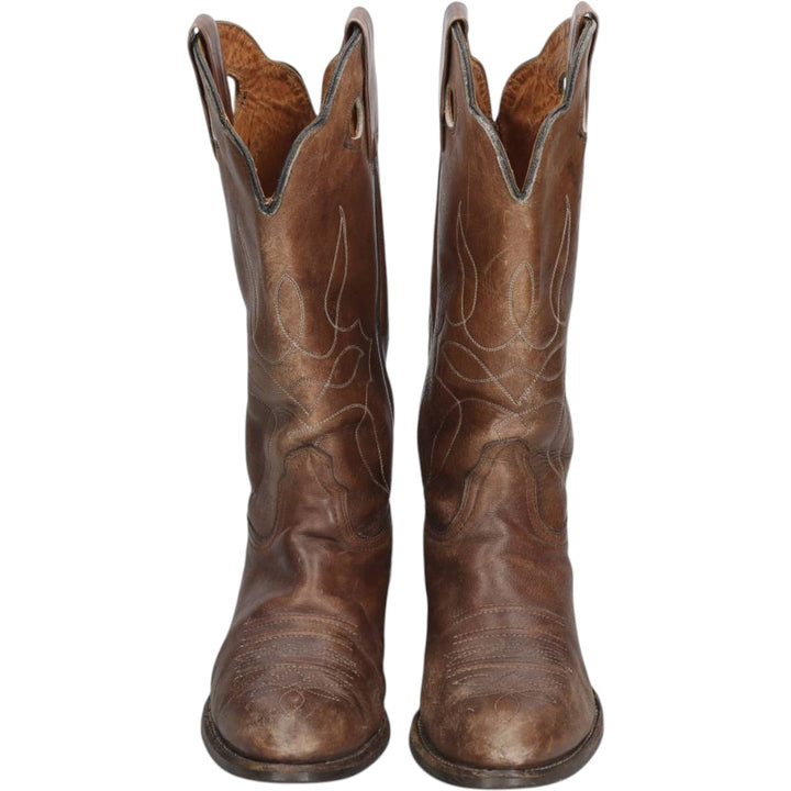 Platform Western Boots, Made in USA, Size 9 1/2 D Men's 26.0cm unclear brown type Vintage Second Hand