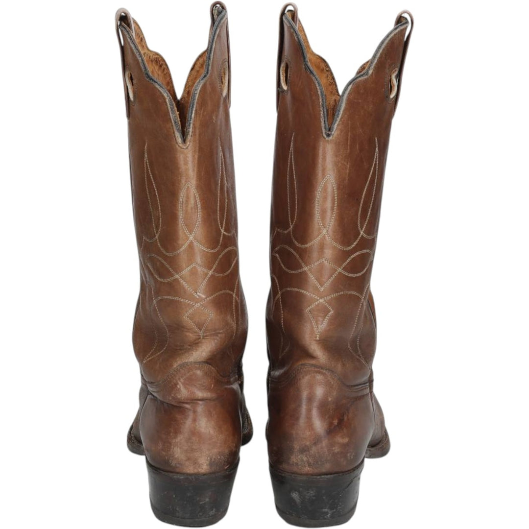 Platform Western Boots, Made in USA, Size 9 1/2 D Men's 26.0cm unclear brown type Vintage Second Hand