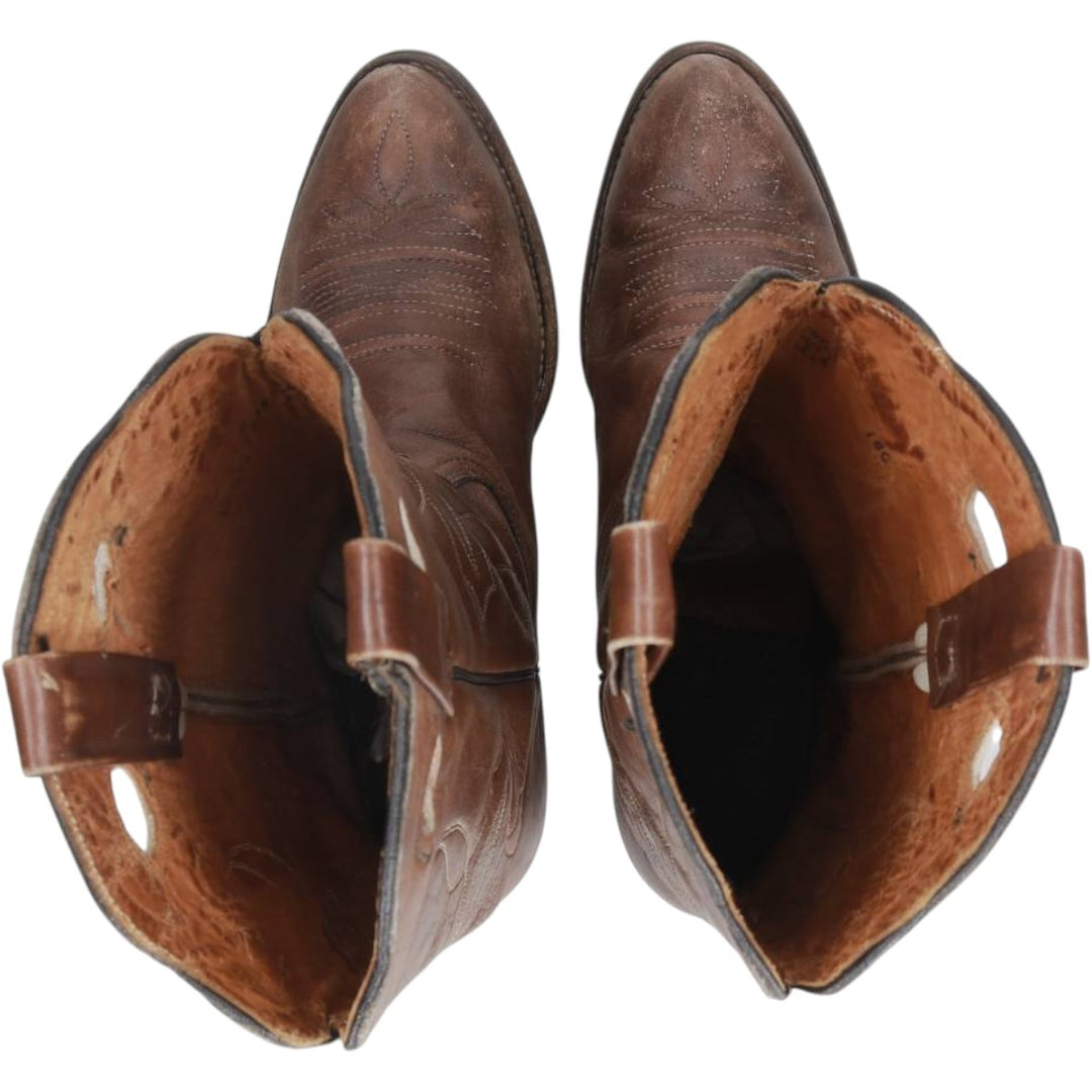 Platform Western Boots, Made in USA, Size 9 1/2 D Men's 26.0cm unclear brown type Vintage Second Hand