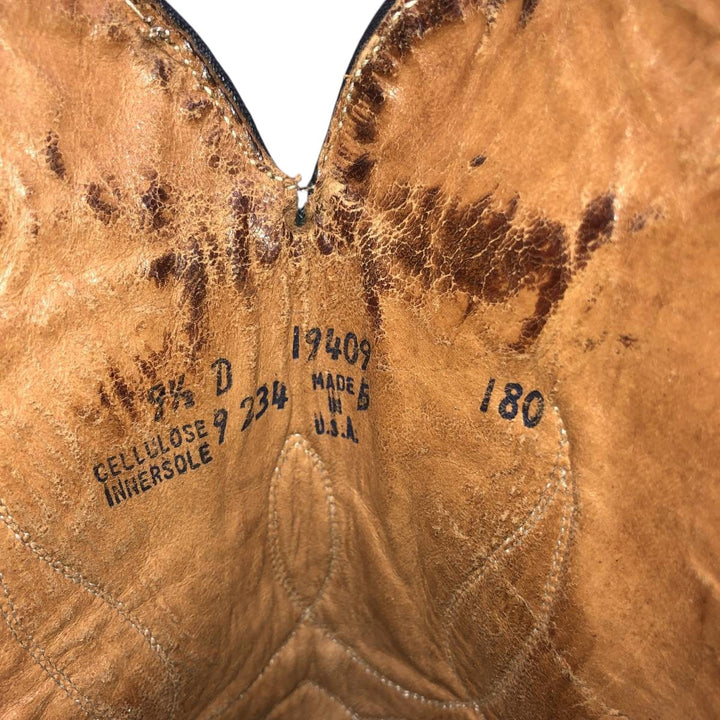 Platform Western Boots, Made in USA, Size 9 1/2 D Men's 26.0cm unclear brown type Vintage Second Hand