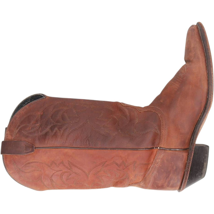 Dingo All-over print platform Western boots, size 8 1/2 EW Men's 26.5cm unclear brown type Vintage Second Hand