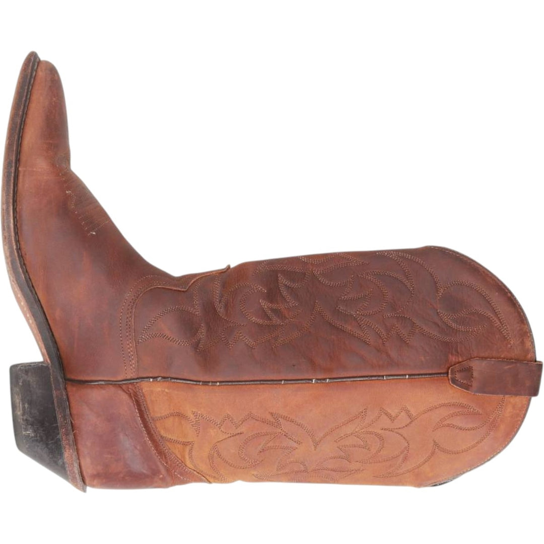 Dingo All-over print platform Western boots, size 8 1/2 EW Men's 26.5cm unclear brown type Vintage Second Hand