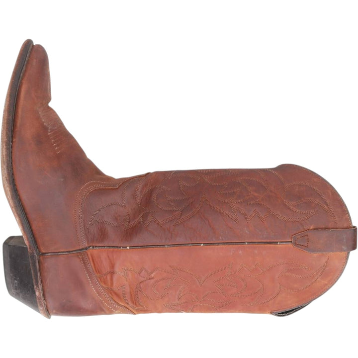 Dingo All-over print platform Western boots, size 8 1/2 EW Men's 26.5cm unclear brown type Vintage Second Hand