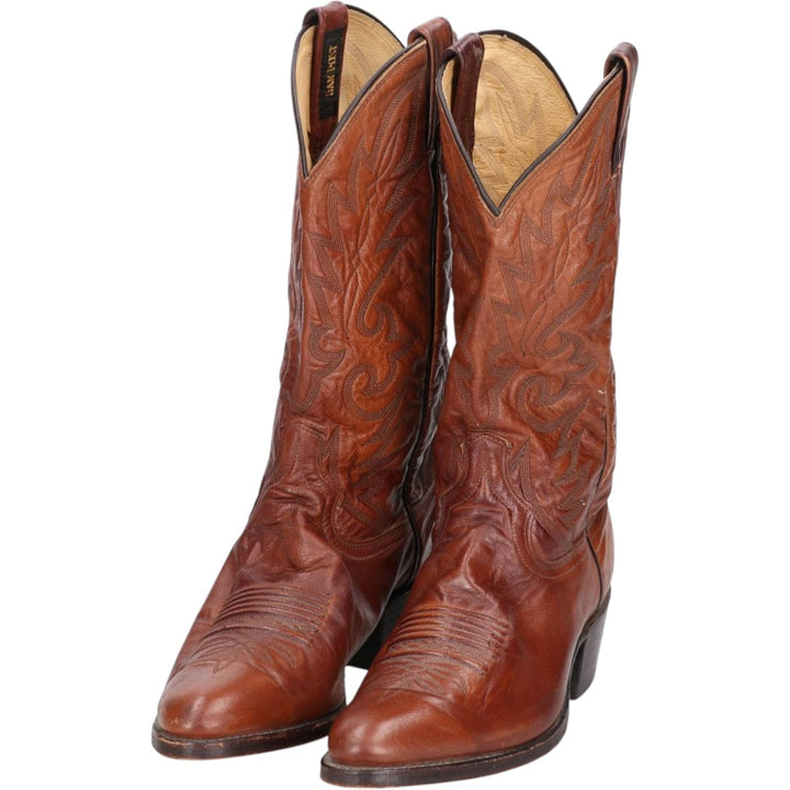 Danpost Platform Western Boots, Size 9D Men's 25.5cm unclear brown type Vintage Second Hand