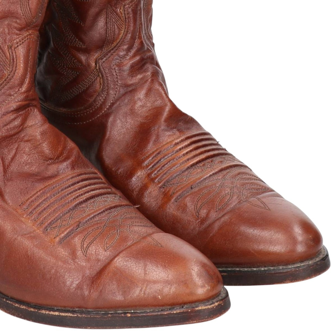 Danpost Platform Western Boots, Size 9D Men's 25.5cm unclear brown type Vintage Second Hand