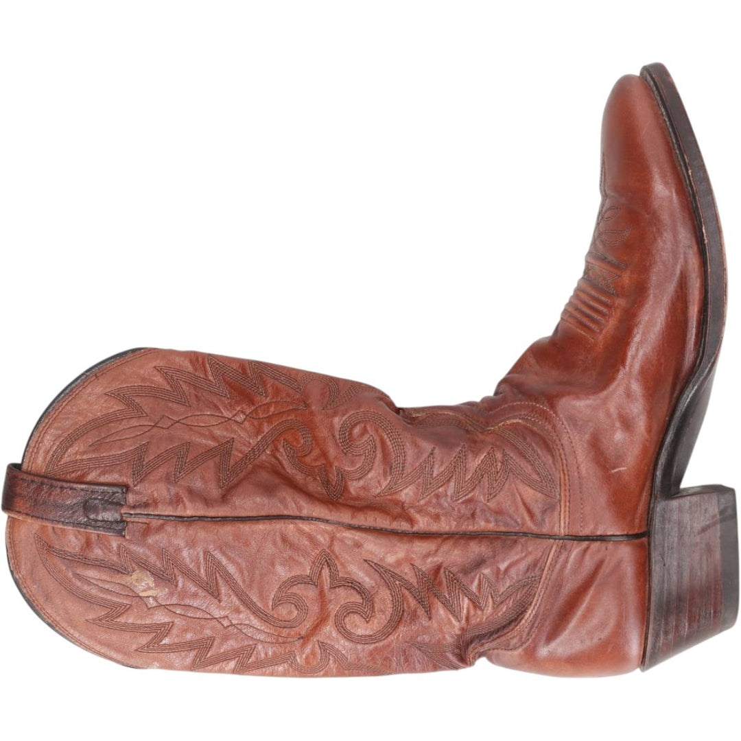 Danpost Platform Western Boots, Size 9D Men's 25.5cm unclear brown type Vintage Second Hand