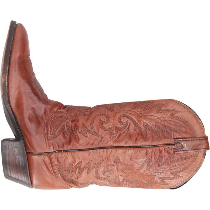 Danpost Platform Western Boots, Size 9D Men's 25.5cm unclear brown type Vintage Second Hand