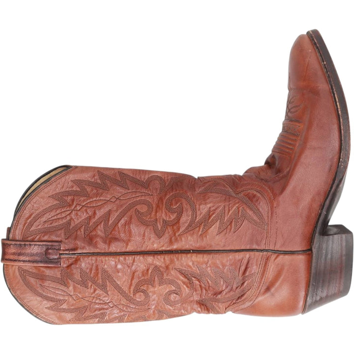 Danpost Platform Western Boots, Size 9D Men's 25.5cm unclear brown type Vintage Second Hand