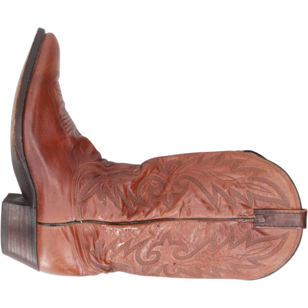 Danpost Platform Western Boots, Size 9D Men's 25.5cm unclear brown type Vintage Second Hand