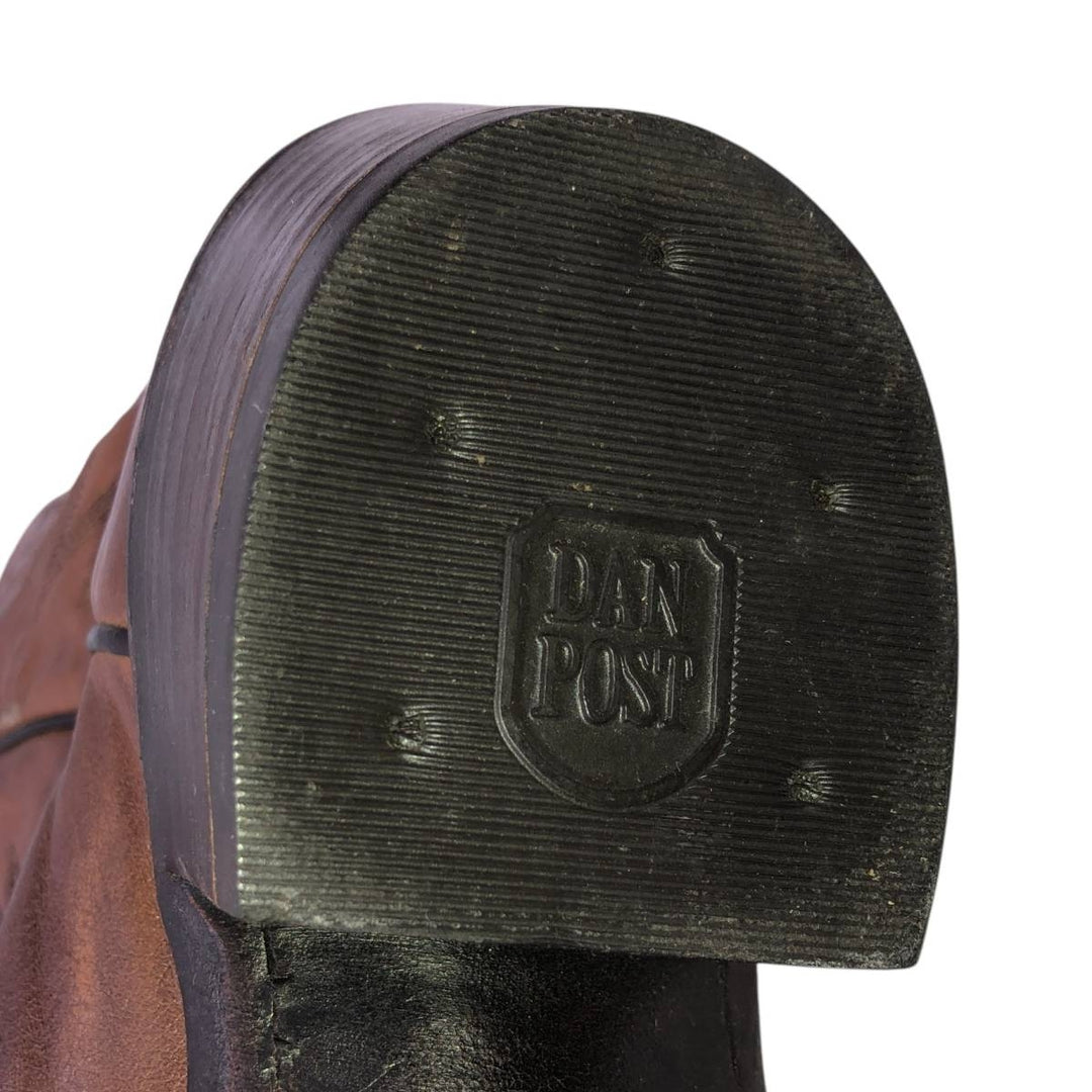 Danpost Platform Western Boots, Size 9D Men's 25.5cm unclear brown type Vintage Second Hand