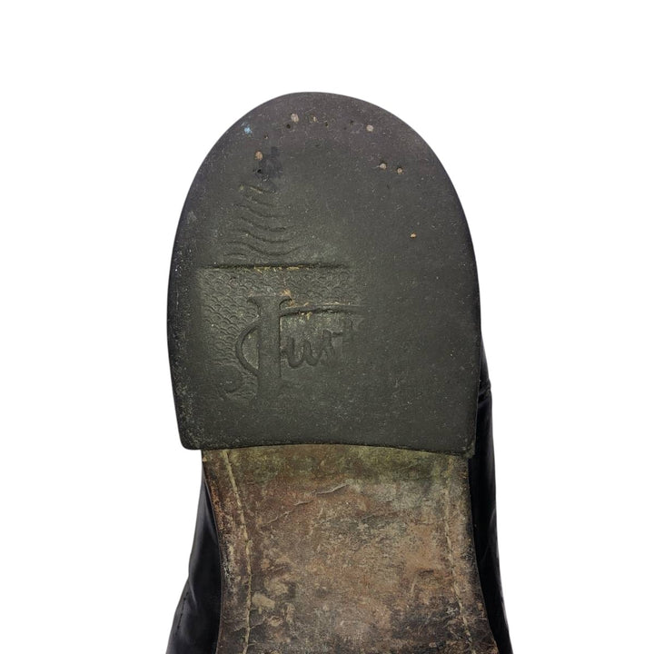 Justin 3133 Western Boots, Made in USA, Size 8 D Men's 26.0cm unclear black type Vintage Second Hand