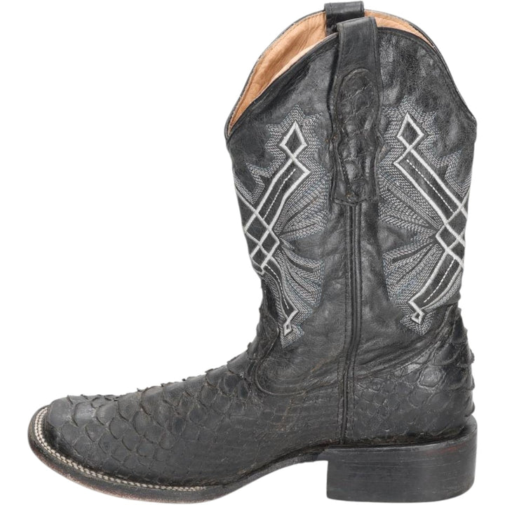 ALFA Square Toe Western Boots 26.0 Men's 26.0cm unclear black type Vintage Second Hand