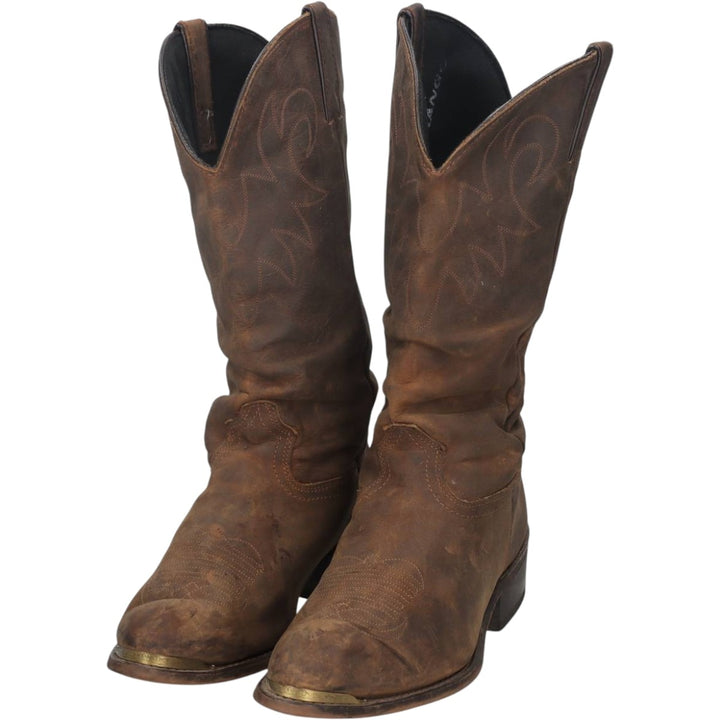 Durango platform Western boots, made in the USA, size 10 1/2 D Men's 27.0cm unclear brown type Vintage Second Hand