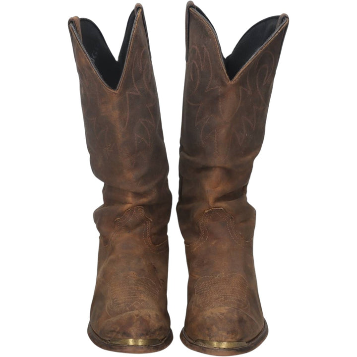 Durango platform Western boots, made in the USA, size 10 1/2 D Men's 27.0cm unclear brown type Vintage Second Hand