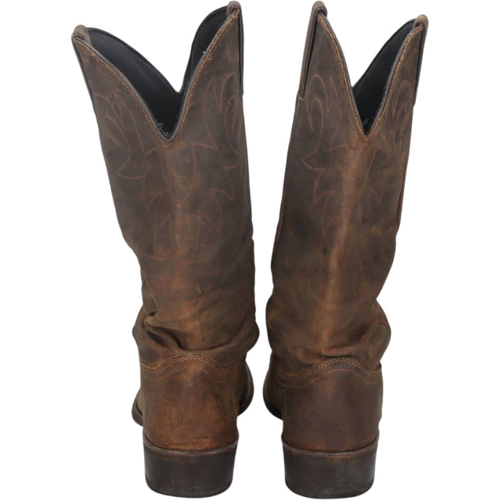 Durango platform Western boots, made in the USA, size 10 1/2 D Men's 27.0cm unclear brown type Vintage Second Hand
