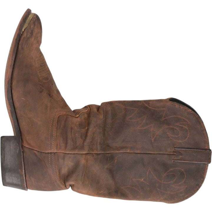 Durango platform Western boots, made in the USA, size 10 1/2 D Men's 27.0cm unclear brown type Vintage Second Hand