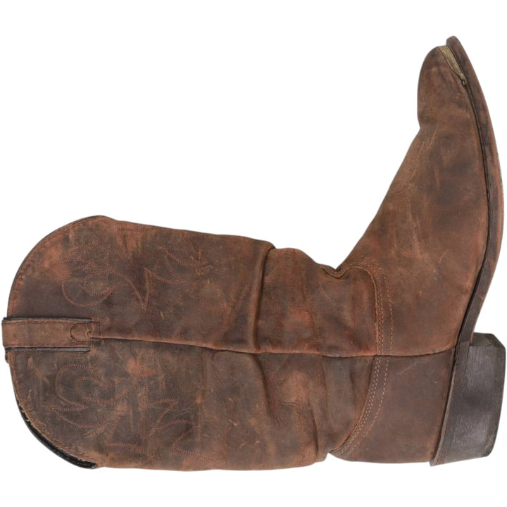 Durango platform Western boots, made in the USA, size 10 1/2 D Men's 27.0cm unclear brown type Vintage Second Hand
