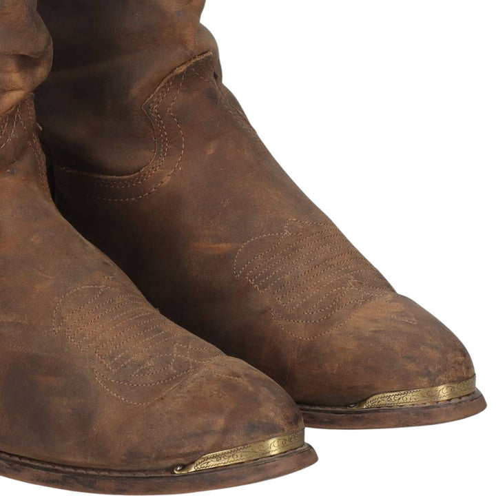 Durango platform Western boots, made in the USA, size 10 1/2 D Men's 27.0cm unclear brown type Vintage Second Hand