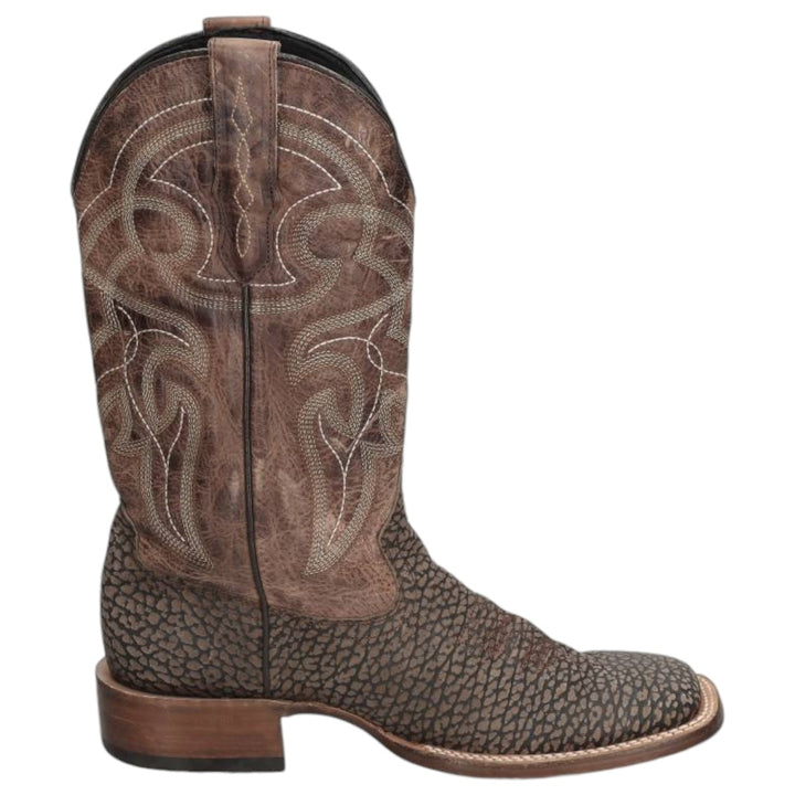 JB Dillon all-over print platform square-toe Western boots, size 8 D Men's 26.0cm unclear brown type Vintage Second Hand