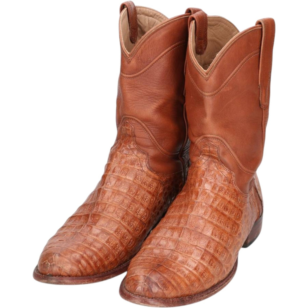 Tecovas Handmade Western Boots, Size 10 D Men's 28.0cm genuine leather brown type Vintage Second Hand
