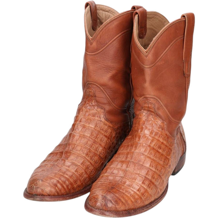 Tecovas Handmade Western Boots, Size 10 D Men's 28.0cm genuine leather brown type Vintage Second Hand