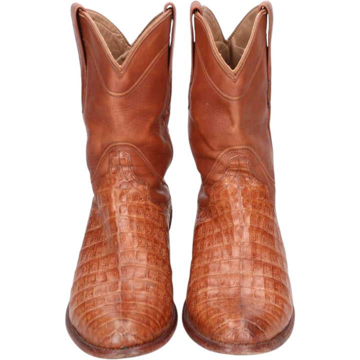 Tecovas Handmade Western Boots, Size 10 D Men's 28.0cm genuine leather brown type Vintage Second Hand