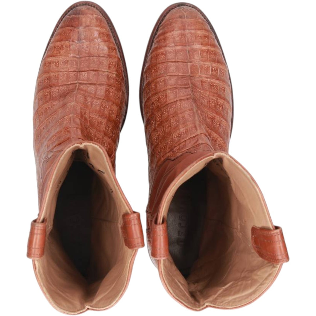 Tecovas Handmade Western Boots, Size 10 D Men's 28.0cm genuine leather brown type Vintage Second Hand