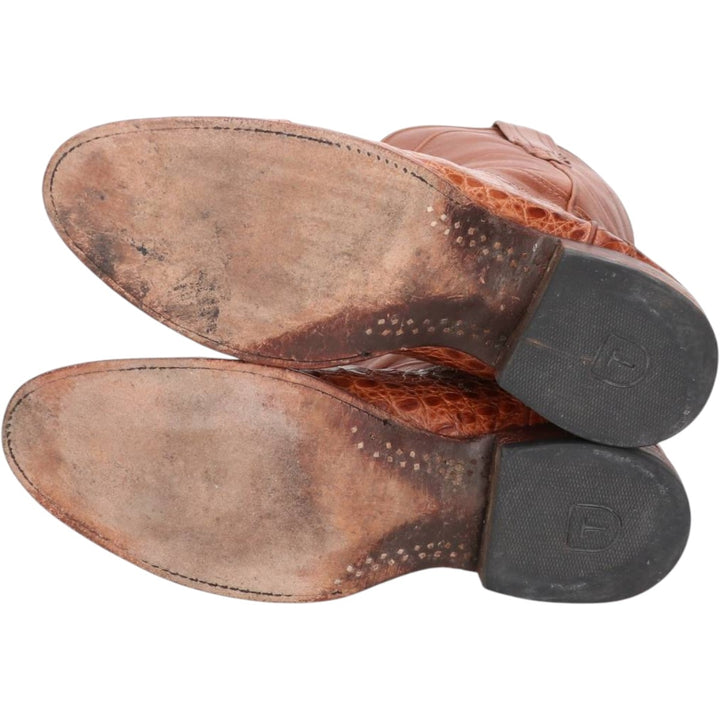 Tecovas Handmade Western Boots, Size 10 D Men's 28.0cm genuine leather brown type Vintage Second Hand
