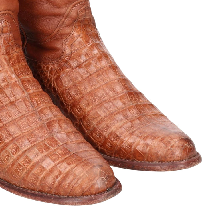 Tecovas Handmade Western Boots, Size 10 D Men's 28.0cm genuine leather brown type Vintage Second Hand