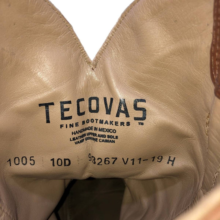 Tecovas Handmade Western Boots, Size 10 D Men's 28.0cm genuine leather brown type Vintage Second Hand