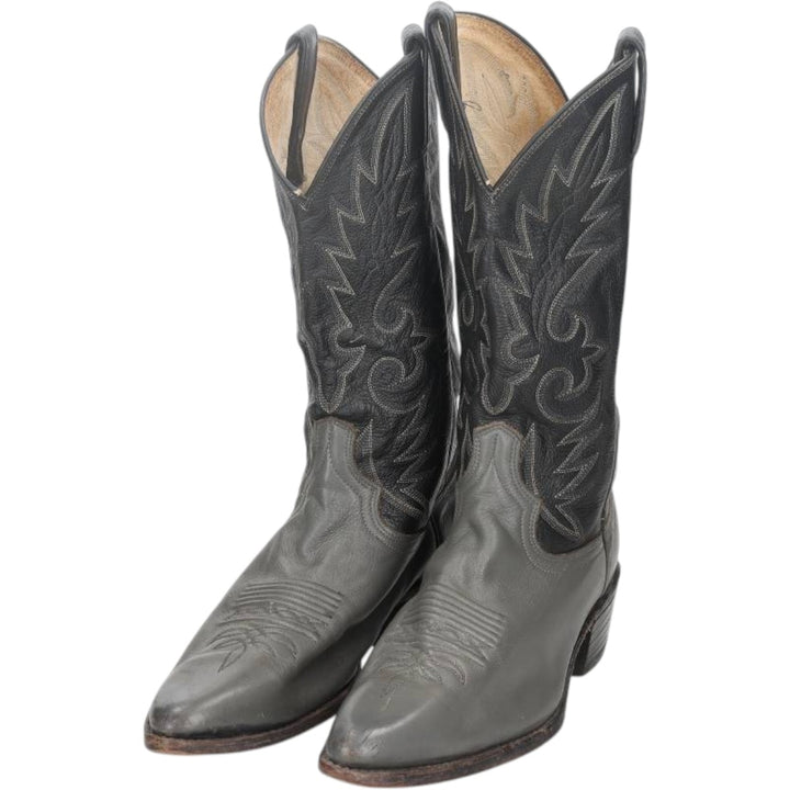 Danpost Platform Two-Tone Western Boots, Size 9 1/2D Men's 26.0cm unclear black type Vintage Second Hand