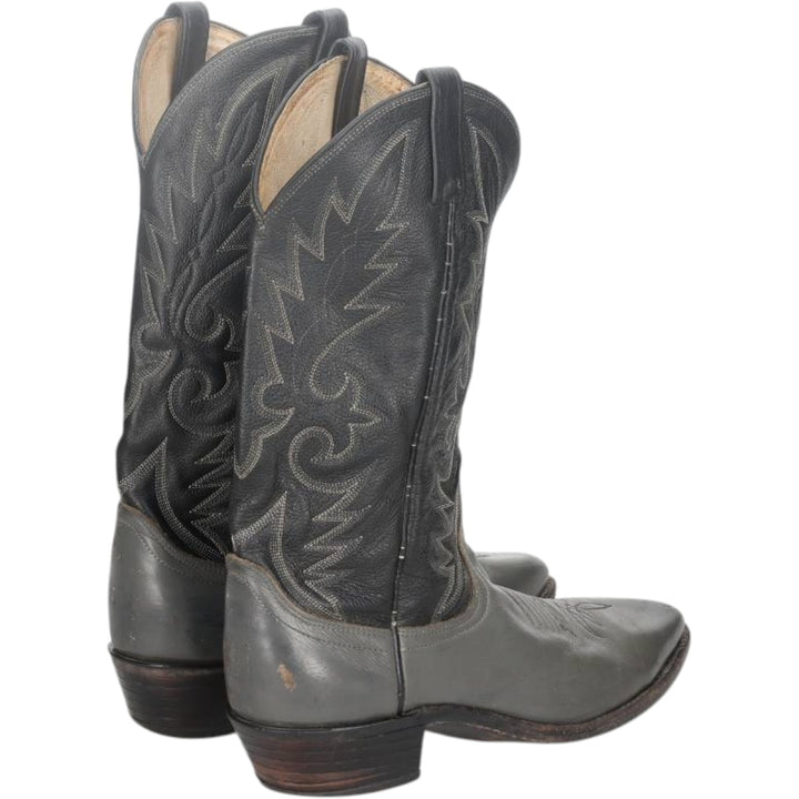 Danpost Platform Two-Tone Western Boots, Size 9 1/2D Men's 26.0cm unclear black type Vintage Second Hand