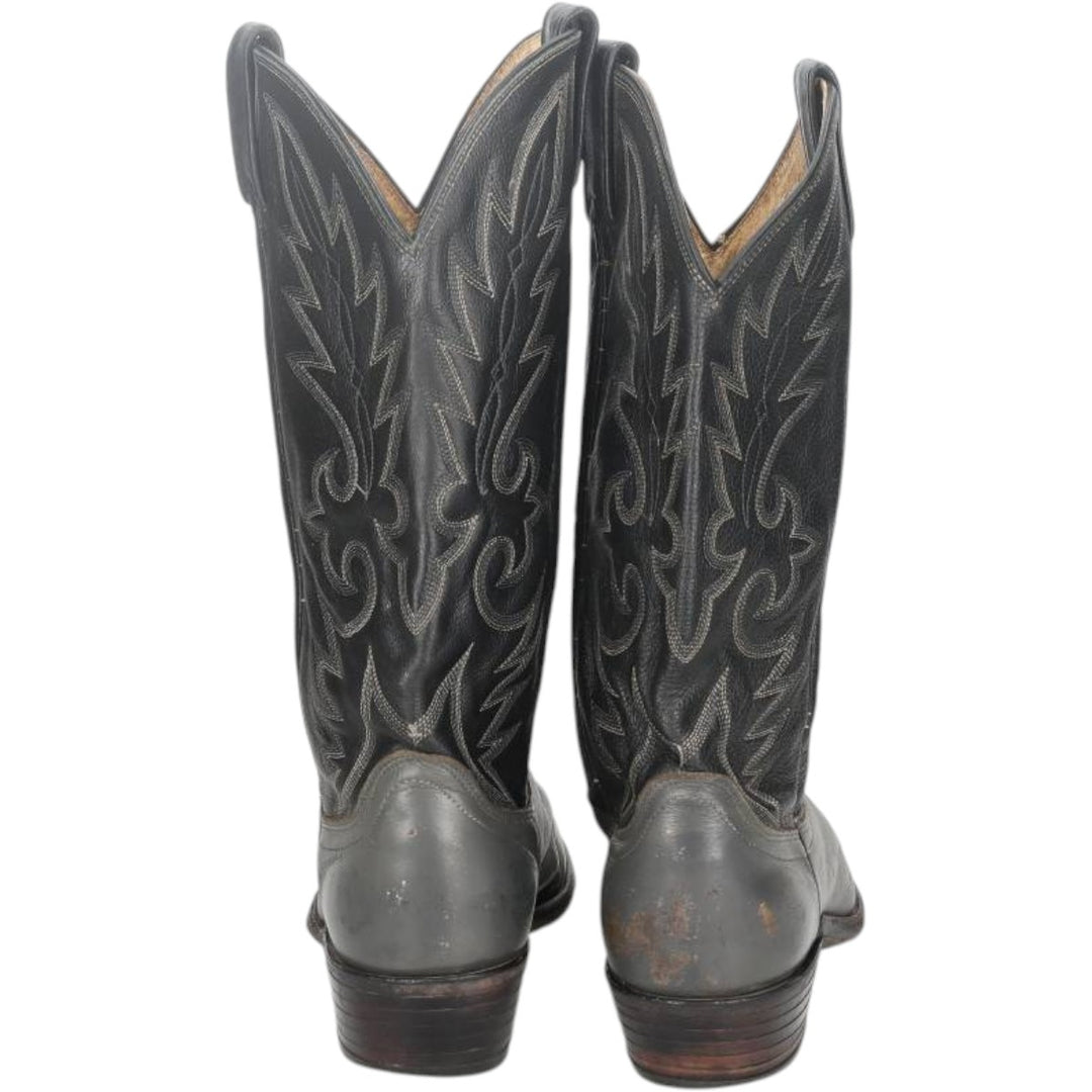 Danpost Platform Two-Tone Western Boots, Size 9 1/2D Men's 26.0cm unclear black type Vintage Second Hand