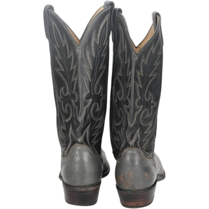 Danpost Platform Two-Tone Western Boots, Size 9 1/2D Men's 26.0cm unclear black type Vintage Second Hand