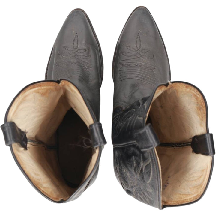 Danpost Platform Two-Tone Western Boots, Size 9 1/2D Men's 26.0cm unclear black type Vintage Second Hand