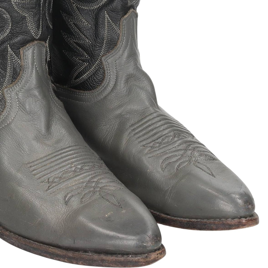 Danpost Platform Two-Tone Western Boots, Size 9 1/2D Men's 26.0cm unclear black type Vintage Second Hand