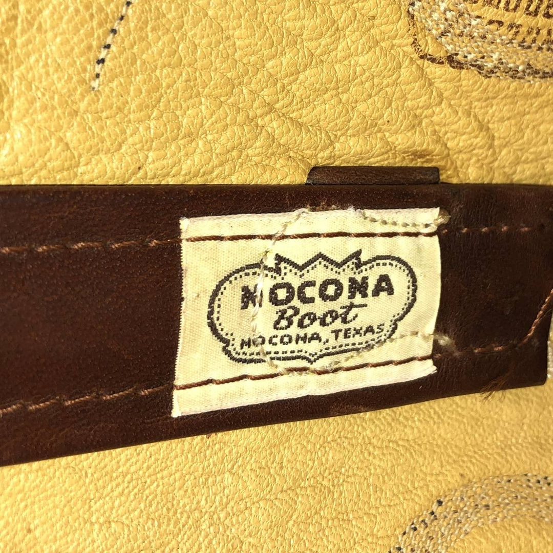1980s Nocona Boots 8117 C Platform Western Boots, Size 10 D (Men's equivalent to 10.2 inches), Vintage /saa016148 Men's 26.0cm unclear brown type Vintage Second Hand