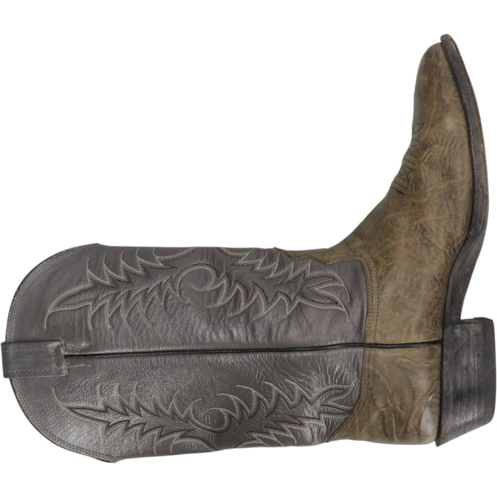 1980s Nocona Boots 8817 C Two-tone Platform Western Boots, Size 9 1/2E (Men's equivalent to 10.2"), Vintage /saa016149 Men's 26.0cm unclear gray type Vintage Second Hand